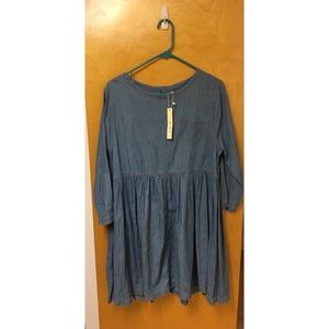 Denim Babydoll Tunic